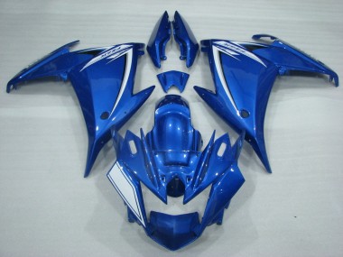 Carénages Moto Yamaha FZ6R 2009-2015 - Bleu Blanc