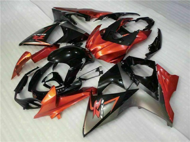 Carénages Moto Suzuki GSXR 1000 2009-2016 - Orange Noir Brillant
