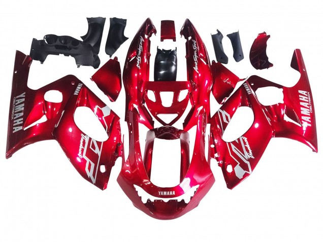 Carénages Moto Yamaha YZF600R Thundercat 1996-2007 - Rouge Blanc Thundecourses