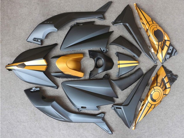 Carénages Moto Yamaha TMAX530 2012-2014 - Noir Mat Or