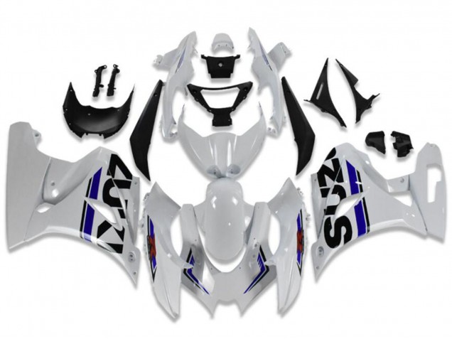 Carénages Moto Suzuki GSXR 1000 2017-2024 - Blanc Bleu Noir