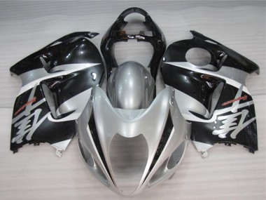 Carénages Moto Suzuki GSXR 1300 Hayabusa 1996-2007 - Argent Noir