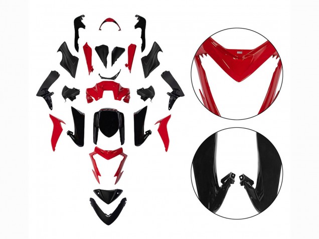 Carénages Moto Suzuki GSX-S 1000 2015-2020 - Noir Rouge