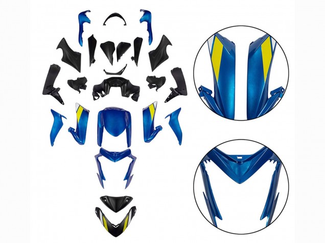 Carénages Moto Suzuki GSX-S 1000 2015-2020 - Noir Bleu
