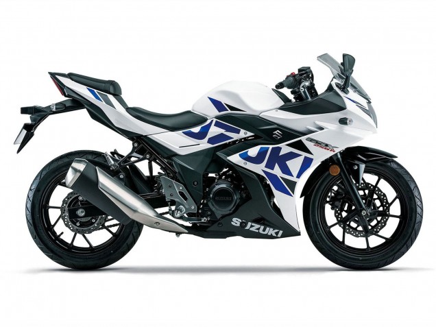 Carénages Moto Suzuki GSX250R 2017-2020 - Blanc Bleu Noir
