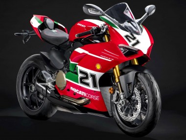 Carénages Moto Ducati Panigale V2 2020-2024 - Blanc Rouge Vert Noir Mat Corse 21