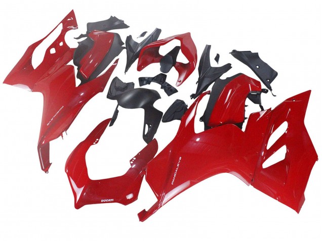 Carénage Moto Ducati Panigale V2 2020-2024 - Rouge Noir Mat