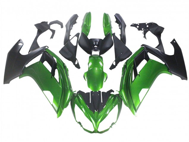 Carénages Moto BMW K1200S 2005-2010 - Vert Noir Mat