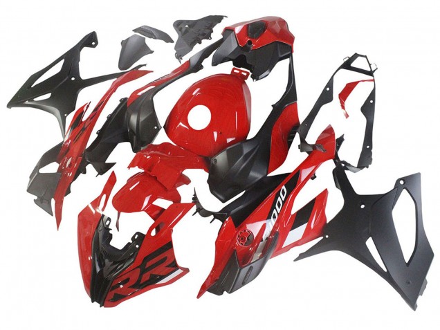 Carénages Moto BMW S1000RR 2023-2024 - Rouge Noir Mat