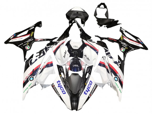 Carénages Moto BMW S1000RR 2019-2022 - Blanc Noir Rose Oxford