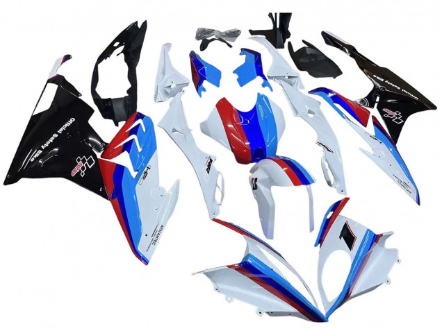 Kits Carénage Moto BMW S1000RR 2015-2016 - Blanc Rouge Bleu Noir Brillant