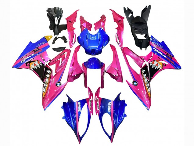 Carénages Moto BMW S1000RR 2015-2016 - Rose Bleu Requin