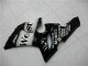 Carénages Moto Kawasaki ZX6R 2005-2006 - Noir Brillant Blanc West