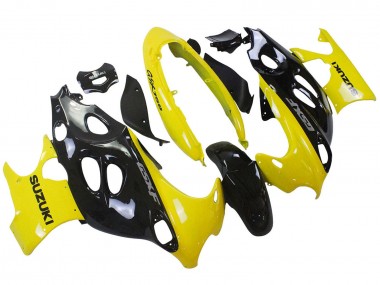 Carénages Moto Suzuki GSX600F/GSX750F 2004-2006 - Noir Brillant Jaune