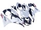 Carénages Moto Kawasaki ZX6R 2023-2025 - Blanc Perle Noir Rouge