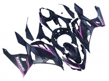 Carénages Moto Kawasaki Ninja 400 2018-2024 - Noir Mat Rose