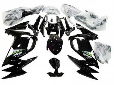 Carénages Moto Kawasaki Ninja 650 EX650 2020-2025 - Noir Brillant Vert