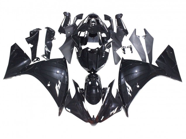 Carénages Moto Yamaha YZF 1000 R1 2012-2014 - Noir Brillant