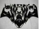 Carénages Moto Kawasaki ZX6R 2009-2012 - Noir Brillant Or Ninja