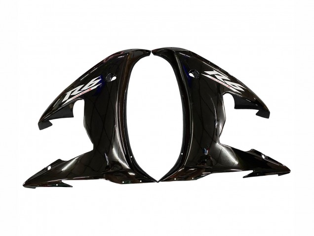 Carénages Moto Yamaha YZF R6S 2006-2009 - Noir Brillant Blanc Décalque