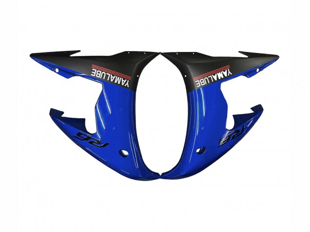 Carénages Moto Yamaha YZF R6S 2006-2009 - Bleu Blanc Noir Brillant Yamalube