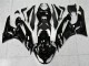 Carénages Moto Kawasaki ZX6R 2009-2012 - Noir Brillant Blanc Ninja
