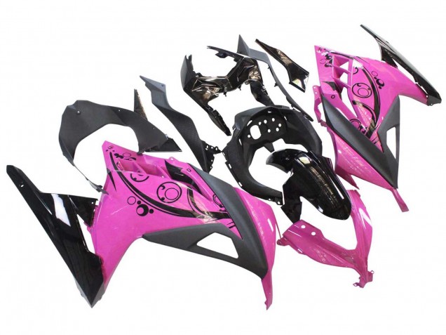 Carénages Moto Kawasaki EX300 2013-2024 - Rose Noir