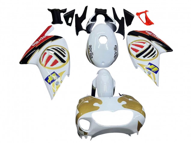 Carénages Moto Aprilia RS125 2000-2005 - Blanc Jaune Rouge