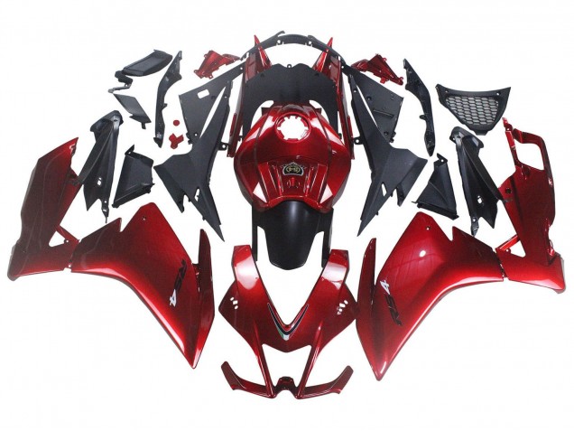 Carénage Moto Aprilia RS4 50 125 2012-2018 - Rouge Noir Mat