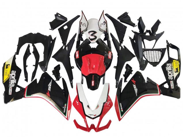 Carénages Moto Aprilia RS4 50 125 2012-2018 - Blanc Rouge Jaune Noir Brillant
