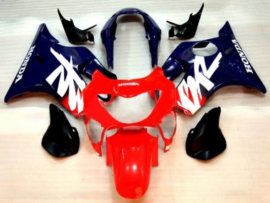 Carénages Moto Honda CBR600 F4 1999-2000 - Rouge Bleu Foncé Violet