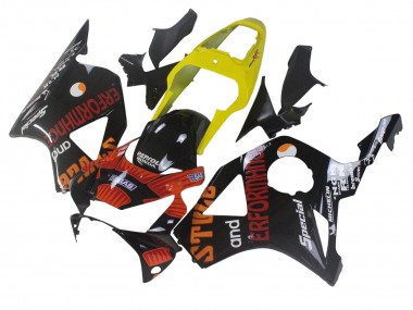 Carénages Moto Honda CBR900RR 954 2002-2003 - Jaune Rouge Noir Brillant Repsol Rossi