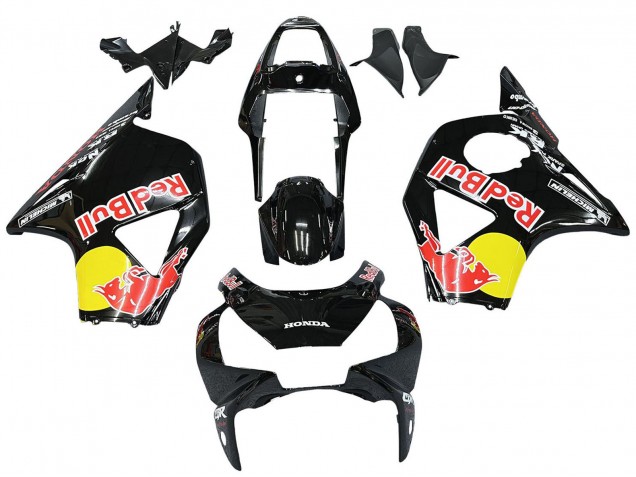 Carénages Moto Honda CBR900RR 954 2002-2003 - Noir Brillant Jaune Red Bull Michelin