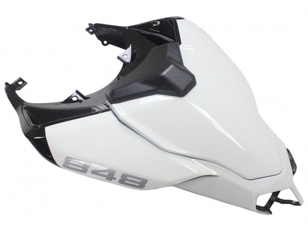 Carénages Moto Ducati 848/1098/1198 2007-2014 - Blanc Noir Brillant Corse