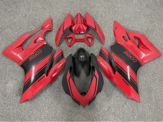 Carénages Moto Ducati 999 2003-2004 - Rouge Noir Brillant Corse