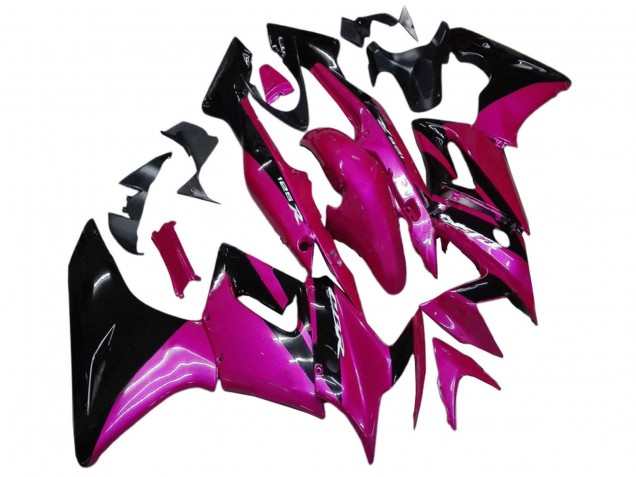 Carénages Moto Honda CBR125R 2002-2006 - Rose Noir Brillant