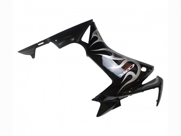 Carénages Moto Honda CBR500R 2013-2015 - Noir Brillant Argent Flamme