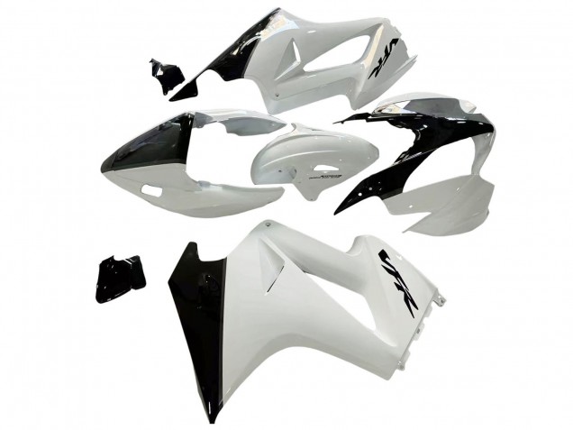 Carénages Moto Honda VFR 800 2002-2013 - Blanc Perle Noir Brillant Décalque