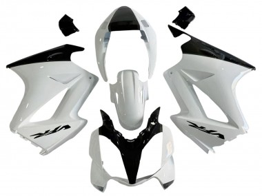 Carénages Moto Honda VFR 800 2002-2013 - Blanc Perle Noir Brillant Décalque