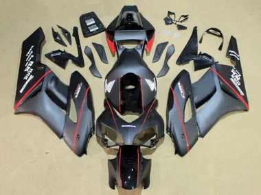 Carénages Moto Honda CBR1000RR 2004-2005 - Noir Brillant Gris Brillant Rouge Bande