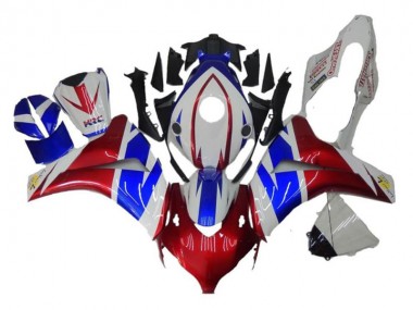 Carénages Moto Honda CBR1000RR 2008-2011 - Blanc Rouge Bleu