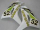 Carénages Moto Honda CBR1000RR 2006-2007 - Blanc Vert Noir Brillant Hannspree 52