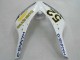 Carénages Moto Honda CBR1000RR 2006-2007 - Blanc Vert Noir Brillant Hannspree 52