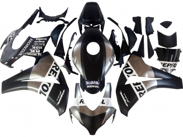 Carénages Moto Honda CBR1000RR 2008-2011 - Argent Noir Mat Repsol