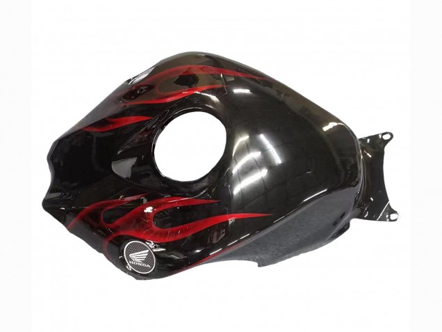 Carénage Moto Honda CBR1000RR 2008-2011 - Noir Brillant Rouge Flamme