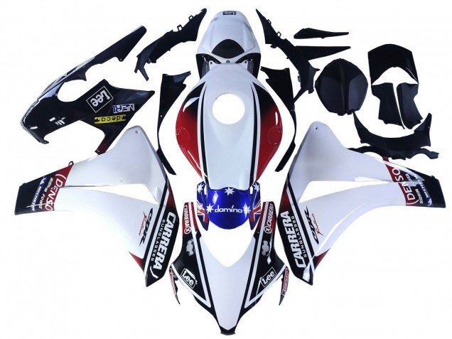 Carénages Moto Honda CBR1000RR 2008-2011 - Blanc Rouge Bleu Noir Star Lee Carrera