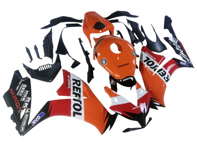 Carénages Moto Honda CBR1000RR 2012-2016 - Orange Blanc Rouge Repsol