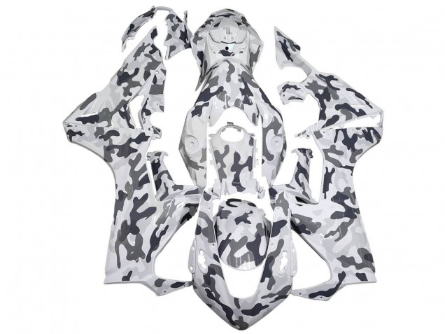 Carénages Moto Honda CBR1000RR 2017-2024 - Blanc Gris Camouflage