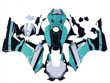 Carénages Moto Honda CBR1000RR 2017-2023 - Blanc Bleu Clair Noir Brillant