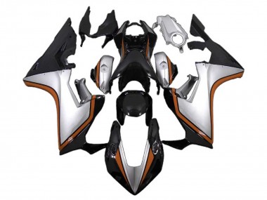 Carénages Moto Honda CBR1000RR 2017-2023 - Argent Orange Noir Brillant
